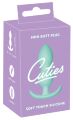 Анальная пробка Cuties Plugs, зеленая