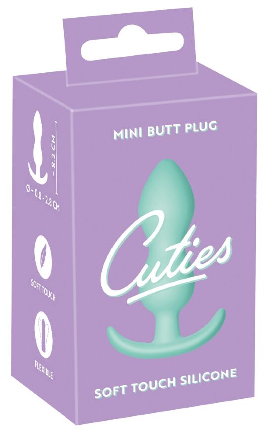 Анальная пробка Cuties Plugs, зеленая