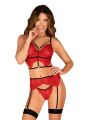 Комплект сексуальный Obsessive Mettia 3-pcs set S/M