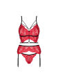 Комплект сексуальный Obsessive Mettia 3-pcs set S/M