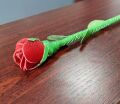 Стек роза Kid Grain Leather Rose Crop With Calf Leather Rose