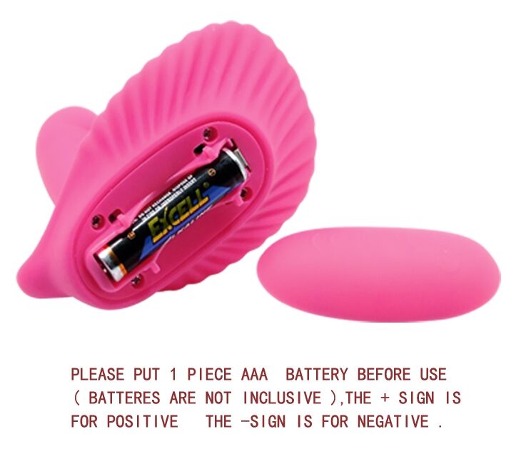 Вибробабочка с стимулятором клитора PRETTY LOVE - Powerful Shell Stimulator , BI-014368-3