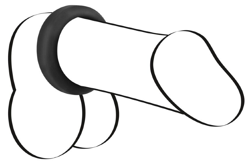 Ерекційне кільце - Black Velvets Cock Ring, 3.8 см