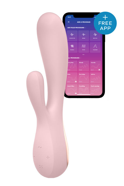 Вибромассажер кролик SATISFYER MONOFLEX PINK