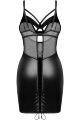 Сорочка Obsessive Dominna chemise &amp; thong 2XL/3XL