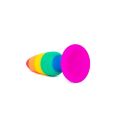 Анальная пробка Wooomy Hiperloo Silicone Rainbow Plug L