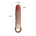 Подовжуюча насадка з вібростимуляцією ( на 4 см ) Pretty Love - 8.7" Vibrating Penis Sleeve, BI-026241Z-1