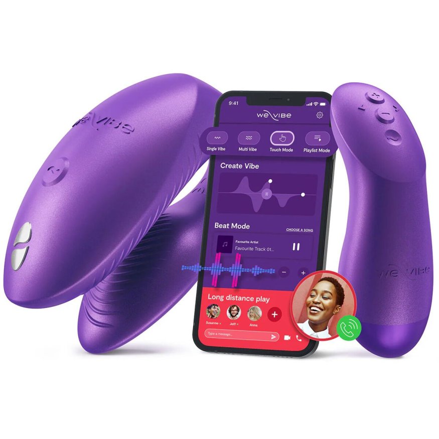 Смарт-вібратор для пар We-Vibe Chorus Pro Cosmic Purple
