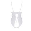 Боди Passion Ursula Body white XXL/XXXL, с ажурным декором и открытым шагом