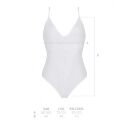 Боди Passion Ursula Body white XXL/XXXL, с ажурным декором и открытым шагом