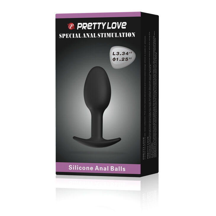 Анальна пробка - Pretty Love Special Anal Stimulation Anal Balls 3.34" Black