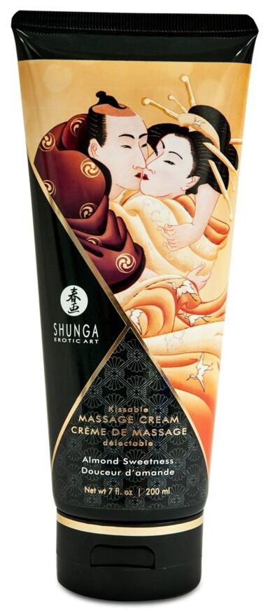 Їстівний масажний крем Shunga Солодкий Мигдаль, 200 мл