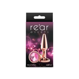Анальная пробка NS Novelties Rear Assets - Tapered - Small - Rose Gold - Pink