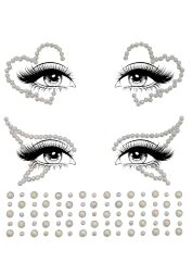 Набор страз-украшений для тела Leg Avenue Ayla face jewel sticker, наклейки, светятся в темноте
