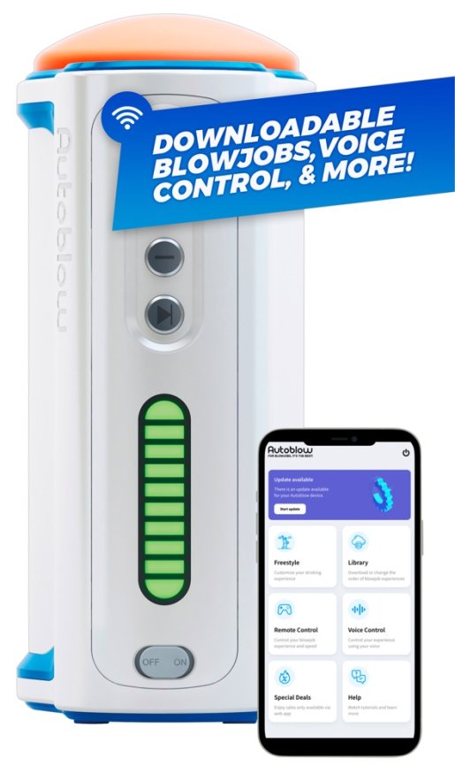 Унікальний смарт мастурбатор з імітацією оральної стимуляції Autoblow AI+ UK Plug Version