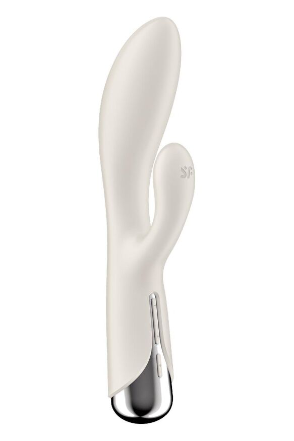 Вибратор-кролик Satisfyer Spinning Rabbit 1 для точки G и клитора, молочный