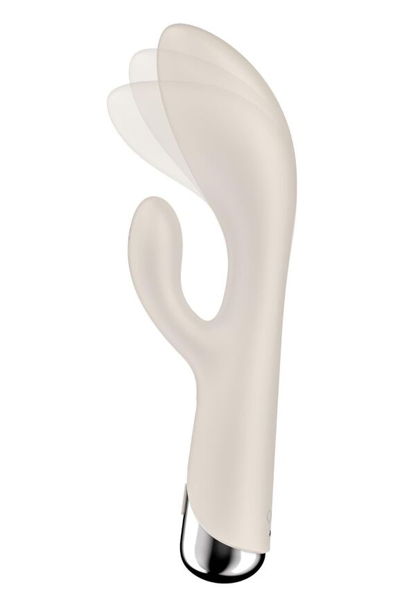 Вибратор-кролик Satisfyer Spinning Rabbit 1 для точки G и клитора, молочный