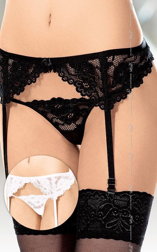 Пояс для панчіх - Garterbelt 3309, black - M/L