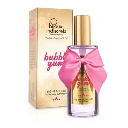 Розігрівальна олія Bijoux Indiscrets Light my Fire - Strawberry Bubblegum (100 мл)