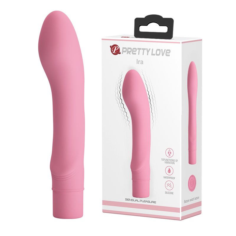 Водонепроницаемый вибратор нежно-розового цвета Pretty Love Ira Vibrator Light Pink