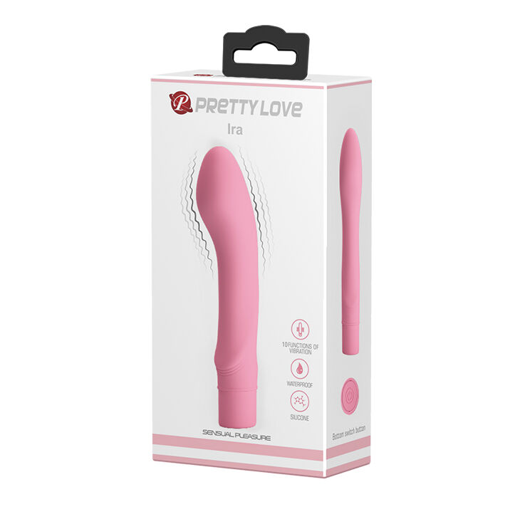 Водонепроницаемый вибратор нежно-розового цвета Pretty Love Ira Vibrator Light Pink