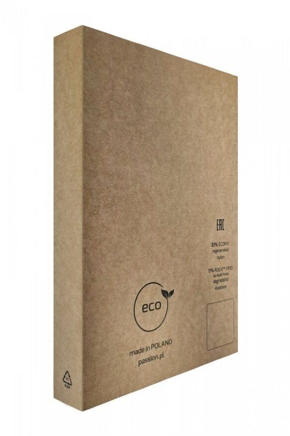 Эротические колготки-бодистокинг Passion ECO S008 black, с имитацией чулок и пояса