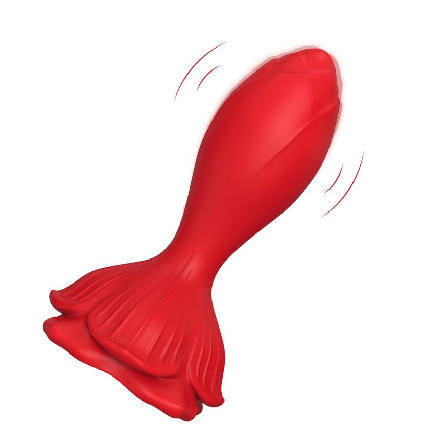 Яскравий анальний вібростимулятор - Rosenberg Red, 9 Vibration Functions
