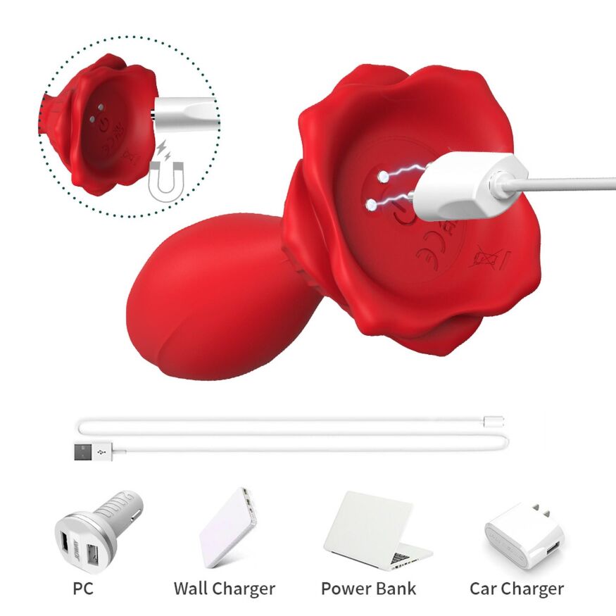 Яскравий анальний вібростимулятор - Rosenberg Red, 9 Vibration Functions
