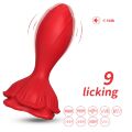 Яскравий анальний вібростимулятор - Rosenberg Red, 9 Vibration Functions