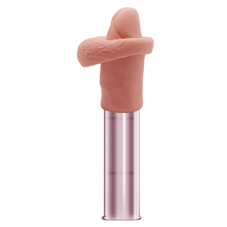 Закрита подовжуюча насадка на пеніс - Penis Sleeve Flesh 6 cm