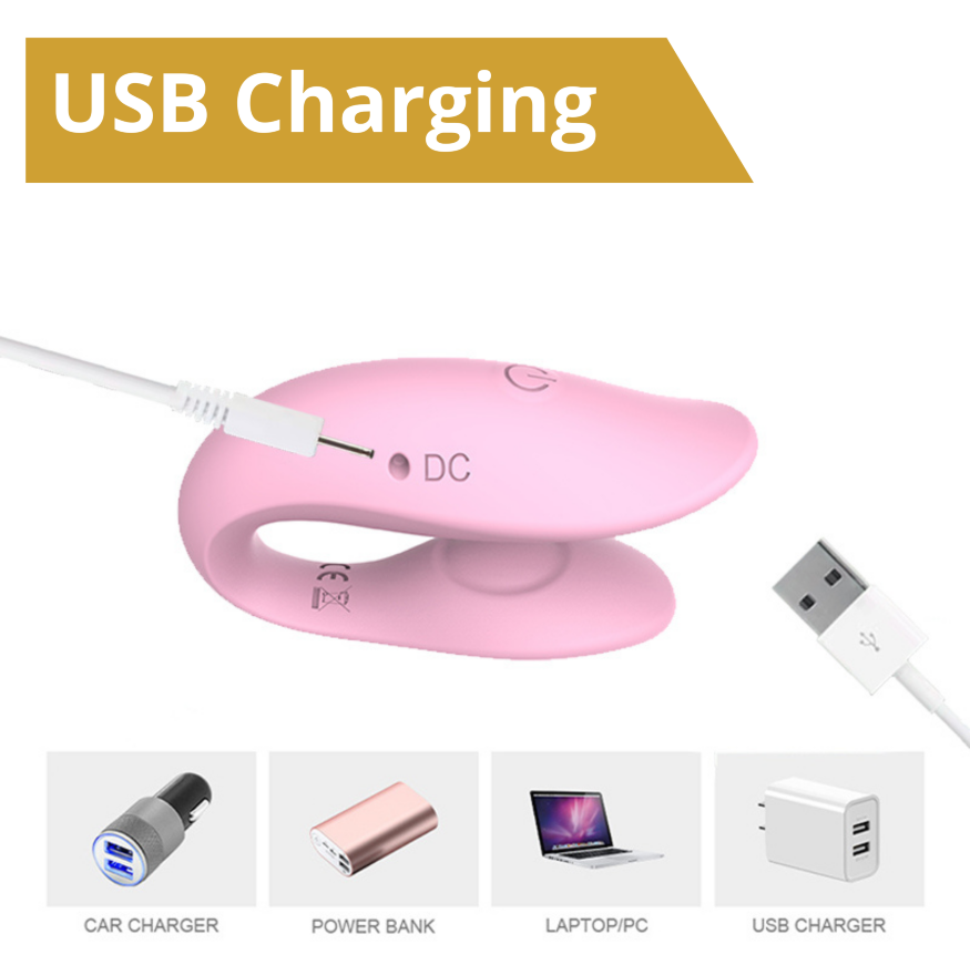 Смарт вібратор для пар - Erospace Sweet Play C-Type Vibrator App Control A7