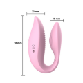 Смарт вібратор для пар - Erospace Sweet Play C-Type Vibrator App Control A7