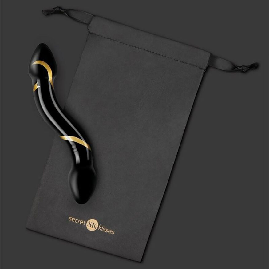 Стеклянный фаллоимитатор SECRET KISSES 7.5" HANDBLOWN DOUBLE ENDED DILDO