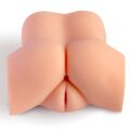 Мастурбатор-полуторс с вибрацией Real Body Real Tess, вагина и анус, 18х15 см