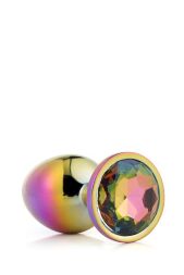Dt21782 Райдужна анальна пробка GLEAMING LOVE MULTICOLOUR PLUG MEDIUM
