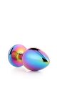 Радужная анальная пробка GLEAMING LOVE MULTICOLOUR PLUG MEDIUM