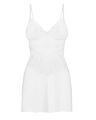 Пеньюар Obsessive Alissium chemise &amp; thong, XL/2XL, кружевной лиф, стринги в комплекте