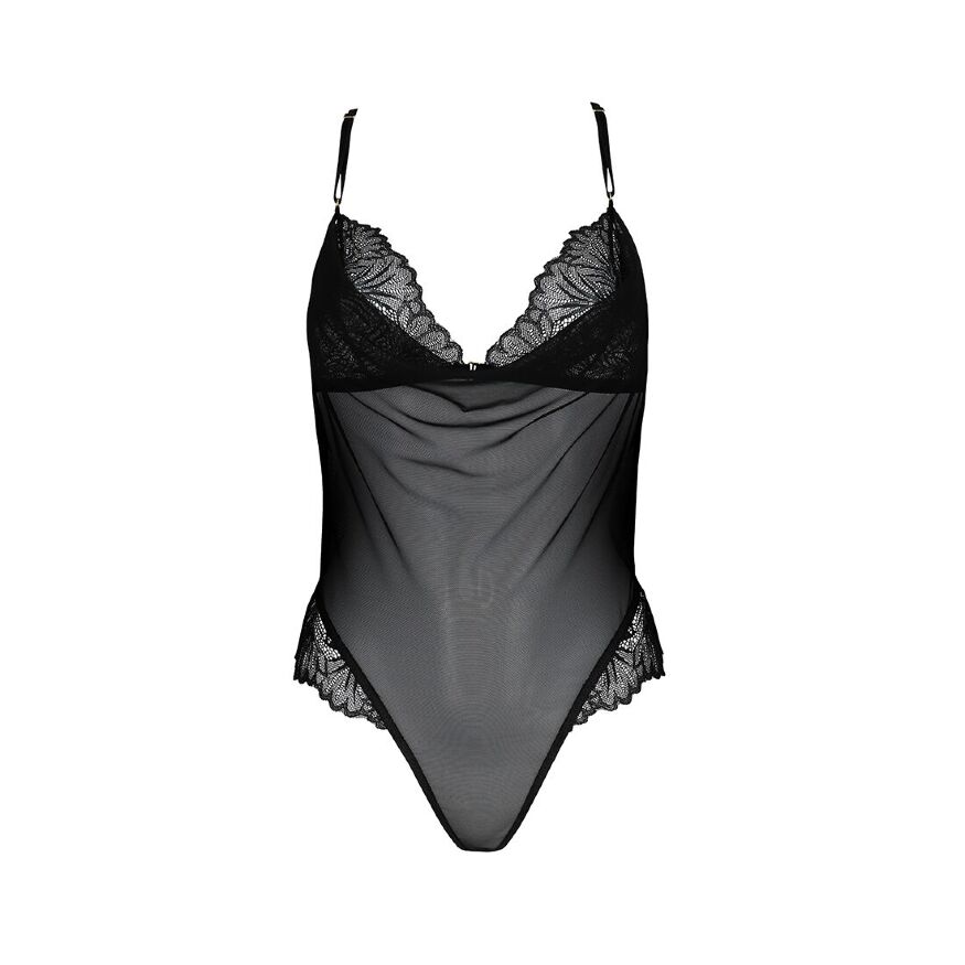 Passion - DELIENA BODY black - Сексуальный боди, XXL/XXXL