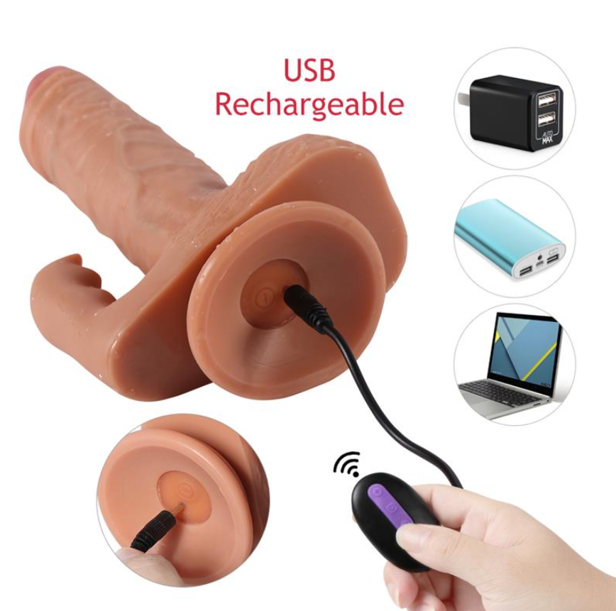 Перезаряжаемый вибратор с стимулятором для клитора Austin vibrating с 20 режимами