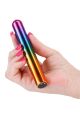 Елегантний хромований вібратор NS Novelties Chroma Rainbow райдужний, Large