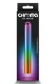 Елегантний хромований вібратор NS Novelties Chroma Rainbow райдужний, Large