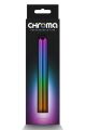 Елегантний хромований вібратор NS Novelties Chroma Rainbow райдужний, Large
