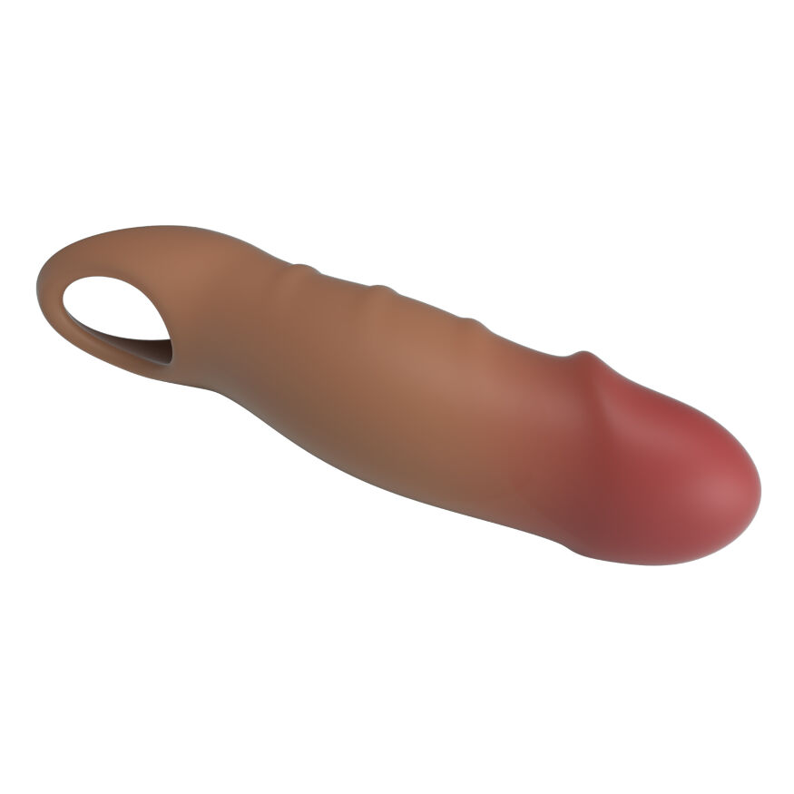 Удлиняющая насадка PRETTY LOVE - Damell Penis Sleeve Brown, BI-026278N-1