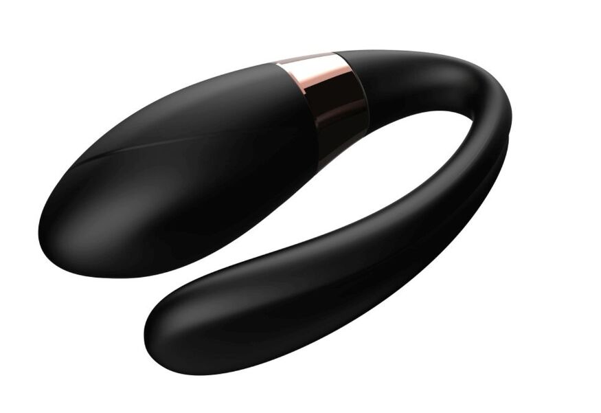Вибромассажер для пар с пультом ДУ - Boss Series V-Vibe Black USB 7 Function, BS6200003