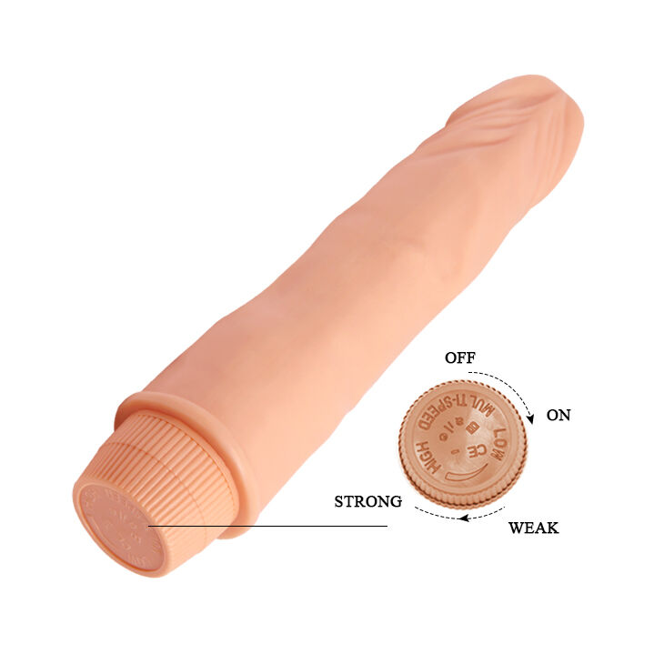 Реалистичный вибратор без мошонки Barbara Dwarf Vibrator 8,3" Flesh