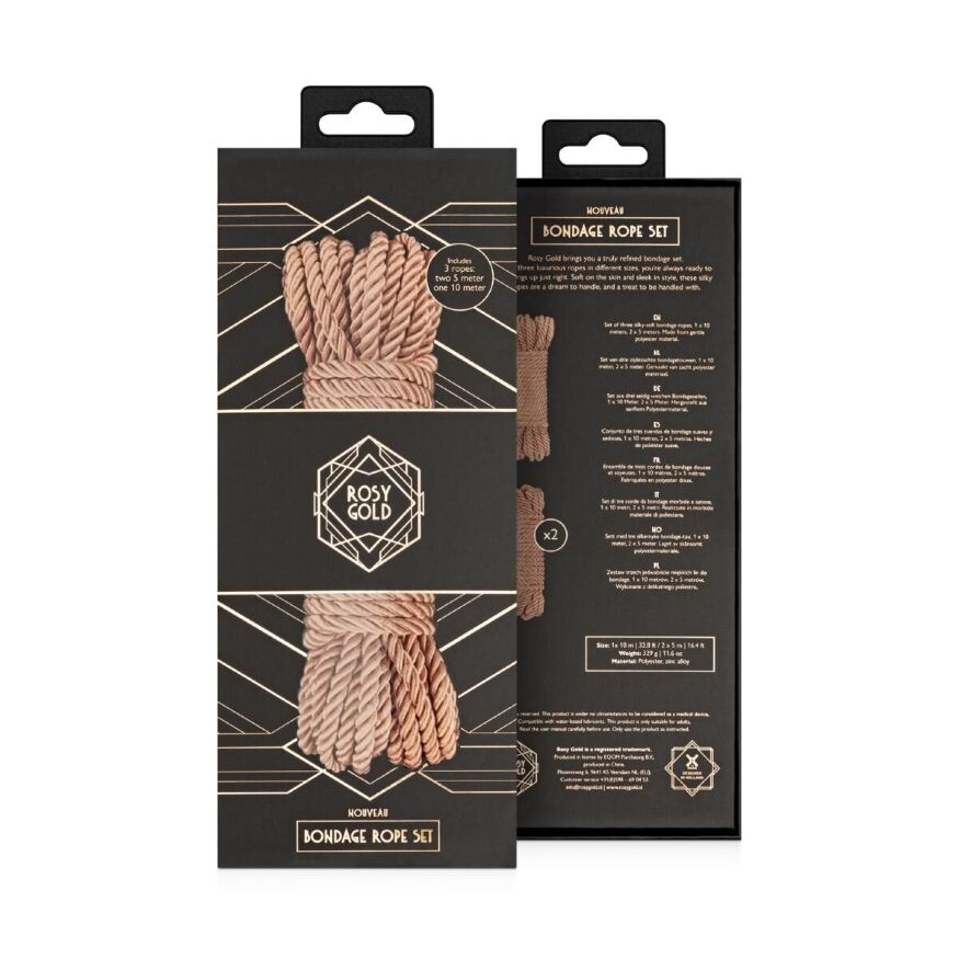Набор веревок для Шибари Rosy Gold - Bondage Rope Set