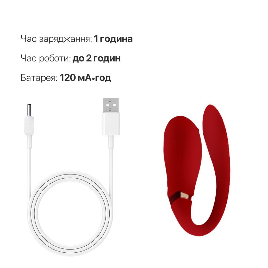 Смарт вибратор для пар Zalo — Fanfan Bright Red
