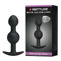 Анальна пробка з кульками усередині - Pretty Love Special Anal Stimulation Anal Balls 4.05" Black