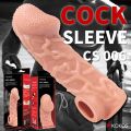 Насадка на член с венками и фиксацией мошонки Kokos Cock Sleeve CS 006 S