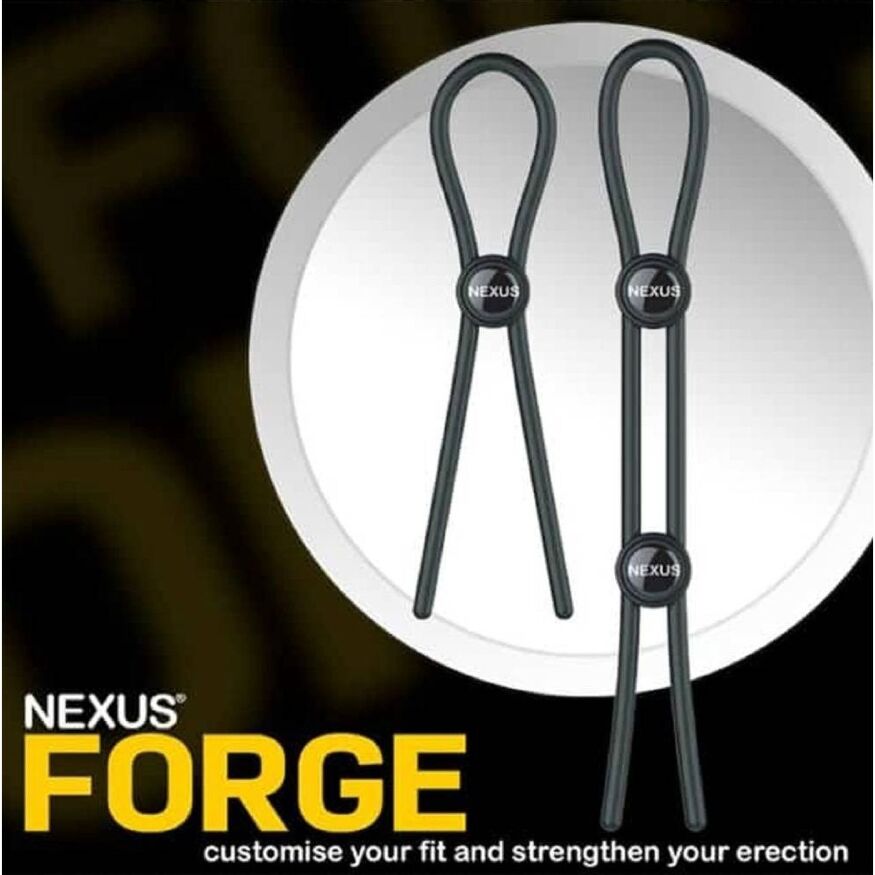 Лассо на член Nexus Forge черное, 30 см